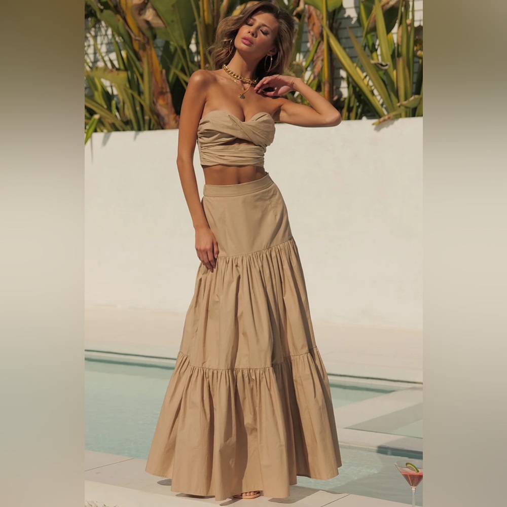 Runaway The Label Ayla Maxi skirt and matching top